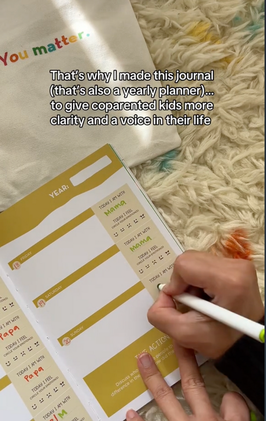 "Bij wie ben ik dit weekend?" – De planner die kinderen in twee huizen houvast en rust geeft
